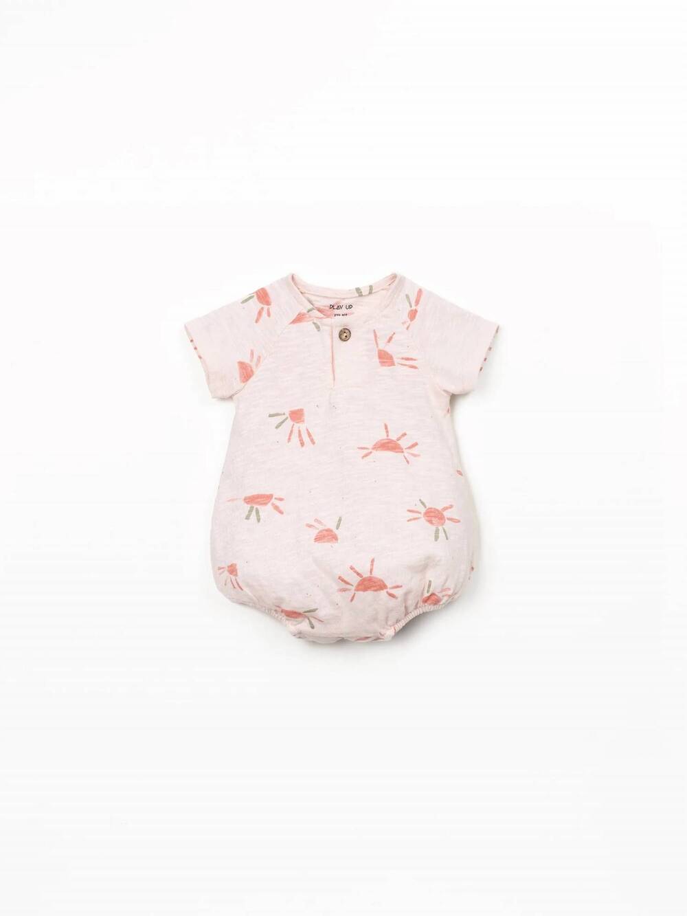NEW PLAY UP girls printed baby bubble in light pink suns